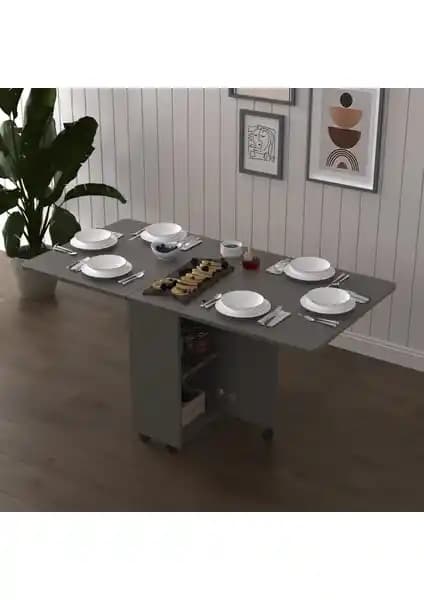 Asra Trend %100 MDFLAM Katlanır Mutfak Masası Modern ve Fonksiyonel Tasarım