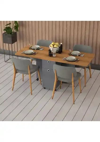 Asra Trend Katlanır Mutfak Masası Modern Tasarım ve Fonksiyonellik Özellikleri