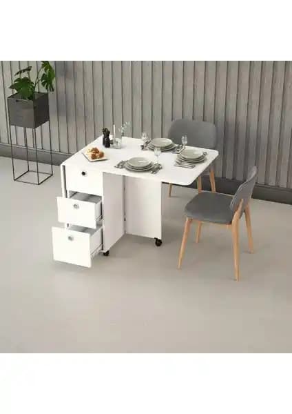 Asra Trend MDF Katlanır Mutfak Masası: Modern ve Dayanıklı Tasarımın Öne Çıkan Özellikleri