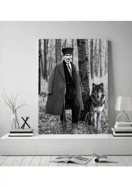 Atatürk Temalı Kanvas Tablo ile Evinize ve Ofisinize Şık Dokunuşlar