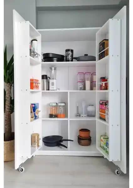 AVM Park Erzak Dolabı: Modern ve Çok Amaçlı Depolama Çözümü 90 cm Genişlik ile Kullanışlı Tasarım