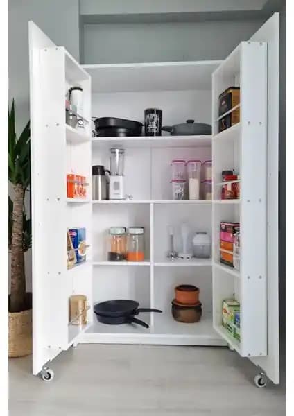 AVM Park Erzak Dolabı: Modern ve Çok Amaçlı Depolama Çözümü 90 cm Genişlik ile Kullanışlı Tasarım