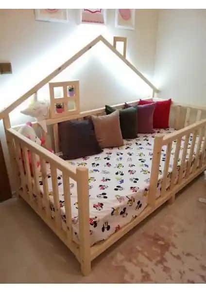 Baby Kinder Happy Doğal Montessori Bebek ve Çocuk Karyolası: Güvenli ve Sağlıklı Uyku Alanı