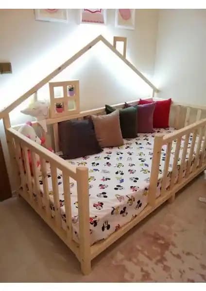 Baby Kinder Happy Doğal Montessori Bebek ve Çocuk Karyolası: Güvenli ve Sağlıklı Uyku Alanı