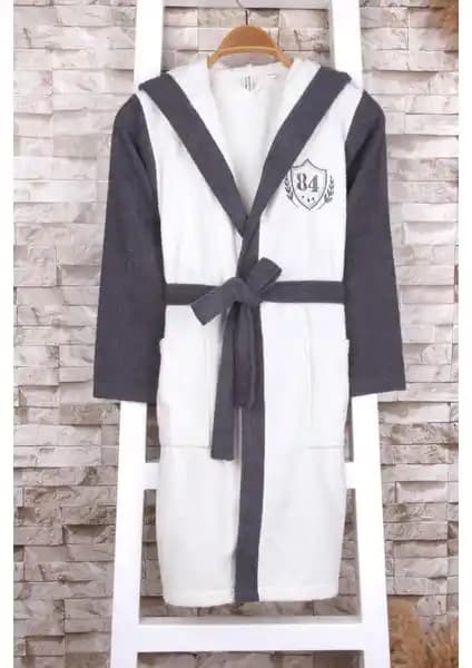 Baveno %100 Pamuk Kapüşonlu Erkek Çocuk Bornozu Konfor ve Şıklık Sunar