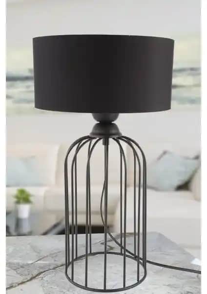 Begüsa Tema Siyah Masa Lambası Modern Tasarım ve Dayanıklı İç Mekan Aydınlatması