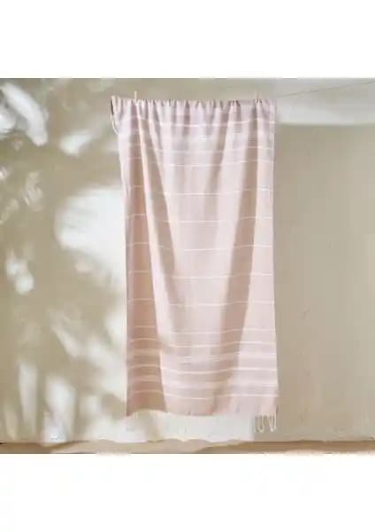 Bella Maison %100 Pamuk Alora Peştamal Bej 95x180 cm Çok Amaçlı Kullanım İçin Uygun