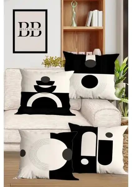 Belle Benoit çift taraflı dijital baskılı yastık kılıfı seti modern ve şık tasarım, kolay bakım ve yüksek kalite ile ev dekorasyonunuza değer katıyor