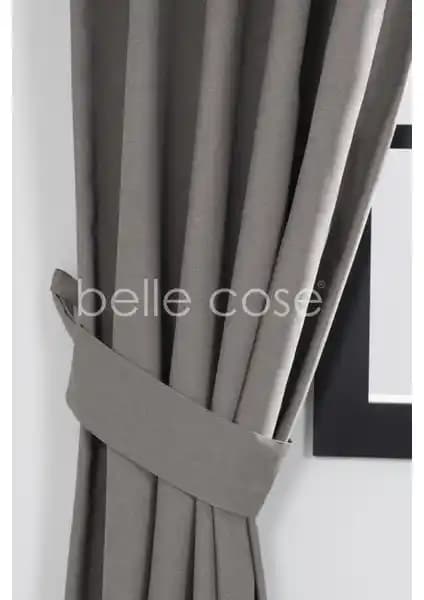 Belle Cose Keten Siyahout Fon Perde: Şık ve Fonksiyonel Ev Dekorasyonu Çözümü
