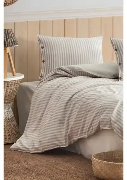 Berolige Easy Boho Kahve Çift Kişilik Nevresim Takımı Modern ve Şık Tasarım