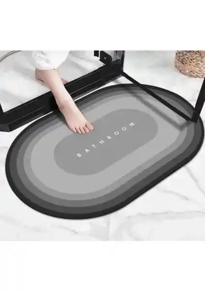 Beyzana Gri Sihirli Su Emici Kaymaz Banyo Paspası: Estetik ve Güvenli Kullanım İçin İdeal
