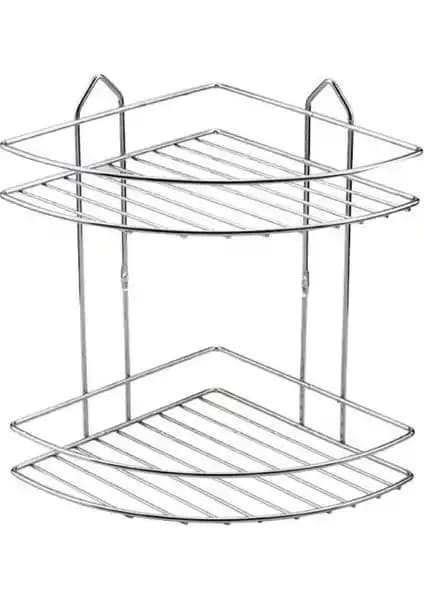 Bianco Perla Ks03 İki Katlı Banyo Köşelik: Modern ve Şık Depolama Çözümü