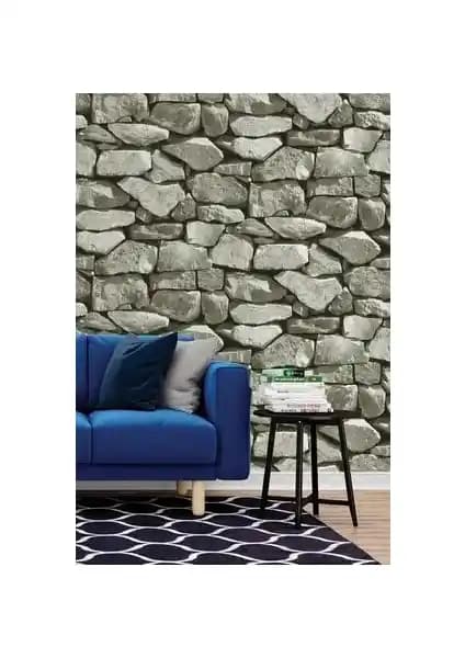 BienHome 5328 Taş Desenli 3D Stone Model Duvar Kağıdı Modern ve Estetik Dekorasyon İçin