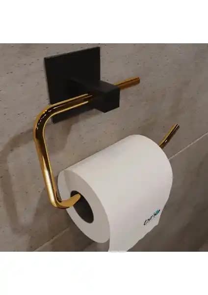 Bino Gold Paslanmaz Çelik WC Kağıtlık Modern ve Dayanıklı Banyo Aksesuarı