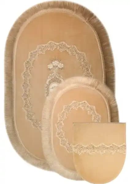 Bonny Home Exclusive Oval Vizon 3'lü Klozet Takımı ve Banyo Paspası Seti İnceleme