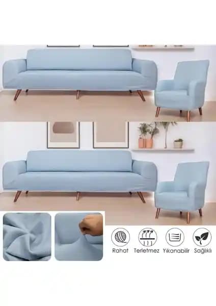 Btf Home Streç Lastikli 3'lü Koltuk Örtüsü Takımı: Estetik ve Dayanıklı Koruma Çözümü