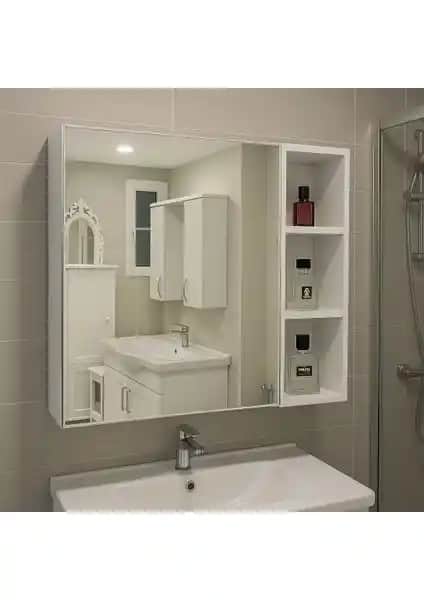 By Golden Aynalı Banyo Dolabı: Modern ve Şık Tasarım ile Fonksiyonellik Sağlar