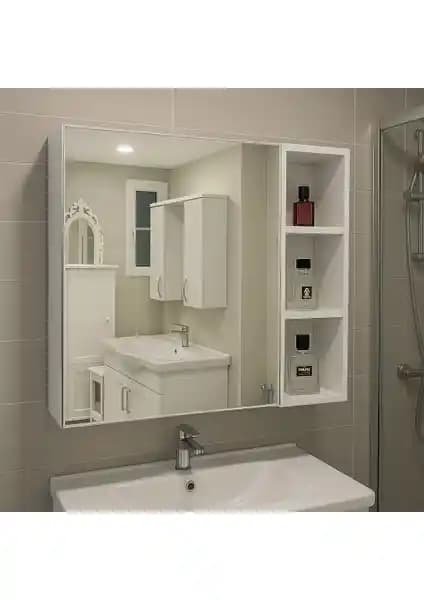 By Golden Aynalı Banyo Dolabı: Modern ve Şık Tasarım ile Fonksiyonellik Sağlar