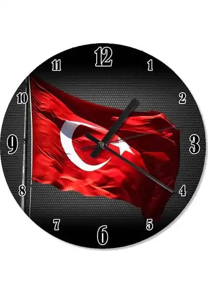 Cakasepetim Türk Bayrağı Duvar Saati: Estetik ve Ulusal Gurur Yansıtan Modern Tasarım