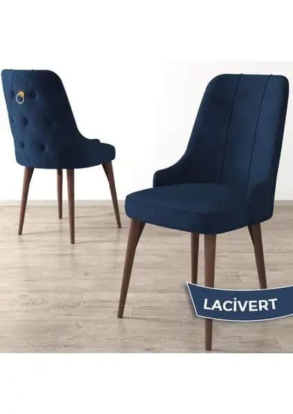 Canisa Concept Enoa Serisi Ceviz Renkli Modern Ayaklı Sandalye Detayları