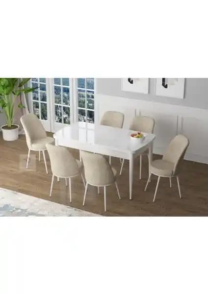 Canisa Concept Zen Serisi MDF Açılabilir Mutfak Masası Takımı: Modern ve Dayanıklı Tasarım