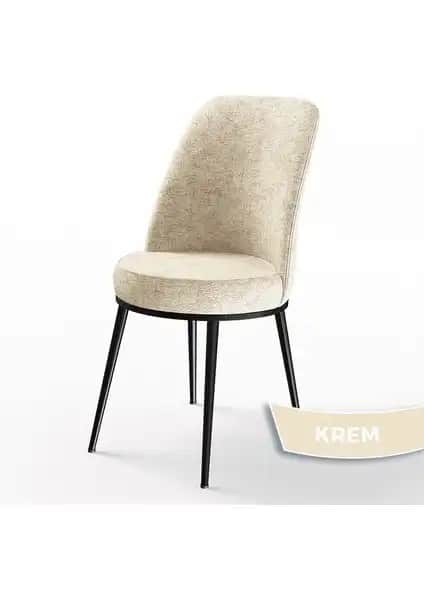 Canisa DEXA Serisi Modern Mutfak Sandalyesi Ahşap ve Metal Tasarım, Dayanıklı ve Şık