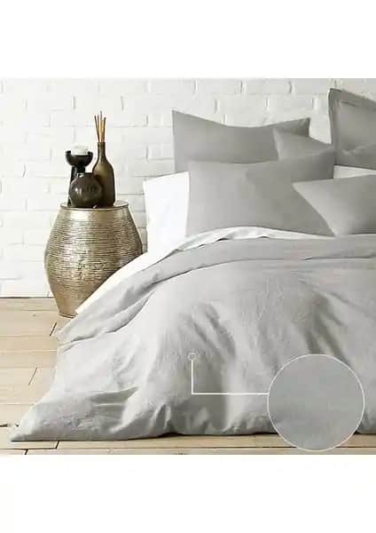 Caqqa Gri Çift Kişilik Lastikli Pamuk Nevresim Takımı Özellikleri ve Kullanıcı Yorumları