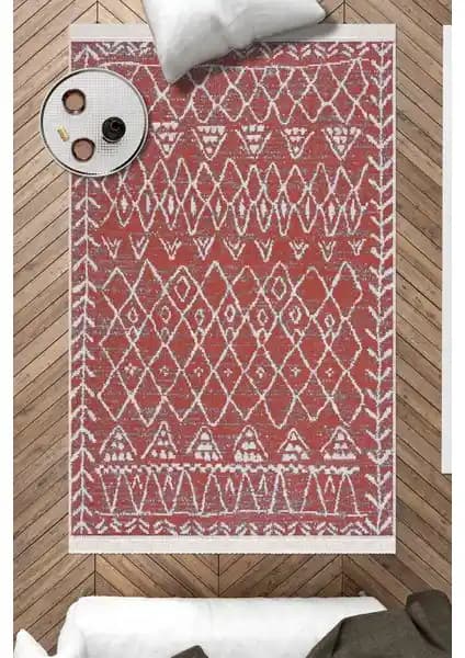 Caretta Home Mistik Desenli Çift Taraflı Kilim - Modern ve Dayanıklı İç Dış Mekan Kullanımı