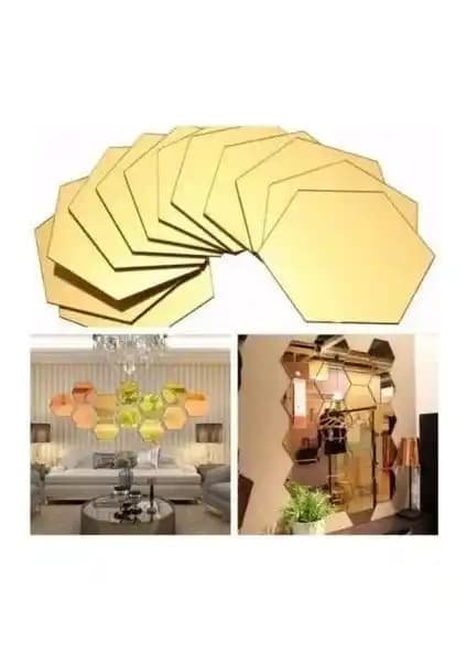 Ckr Tasarım Bal Peteği Dekoratif Aynalar ile Modern ve Şık İç Mekan Dekorasyonu