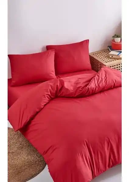 Colorpool Geological Time Kırmızı Nevresim Takımı Yatak Odası Şıklığı ve Konforu İçin