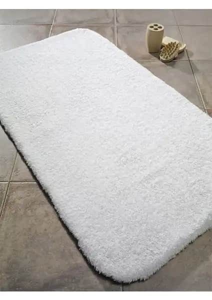 Confetti Organic Soft 1500 Banyo Halısı Gr Beyaz Doğal ve Konforlu Pamuklu Banyo Paspası