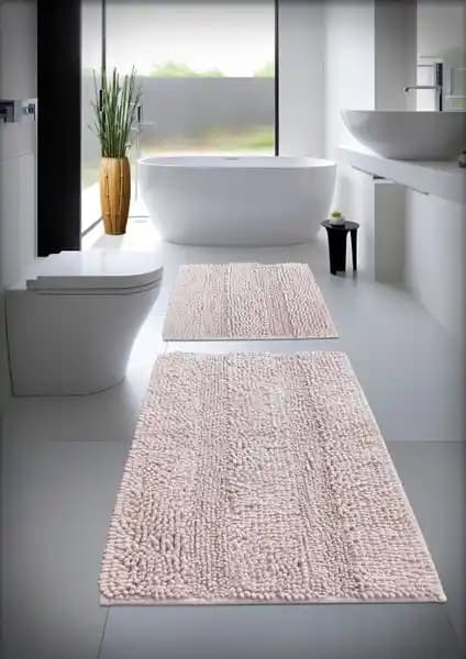 Cotton Crafty Pamuk Tafting Banyo Paspas Seti: Şık ve Fonksiyonel Banyo Dekorasyonu İçin Uygun