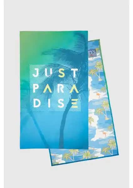 D'S Damat Su Yeşili Mikrofiber Plaj Havlusu Şıklık ve İşlevselliğin Birleşimi