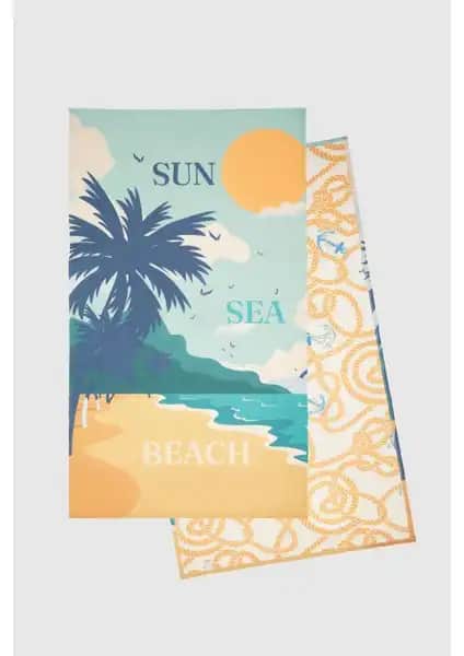 D'S Damat Turuncu Mikro Fiber Plaj Havlusu Şıklık ve Fonksiyonellik Sunar