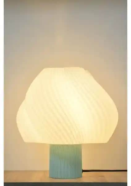 Deep Concept Creamaura Modern Turkuaz Abajur ile Ev Dekorasyonunuza Şıklık Katın