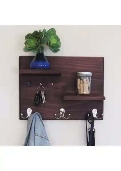 Dekorumbu Ahşap Duvar Rafı: Şık ve Çok Yönlü Ahşap Organize Edici Çözüm