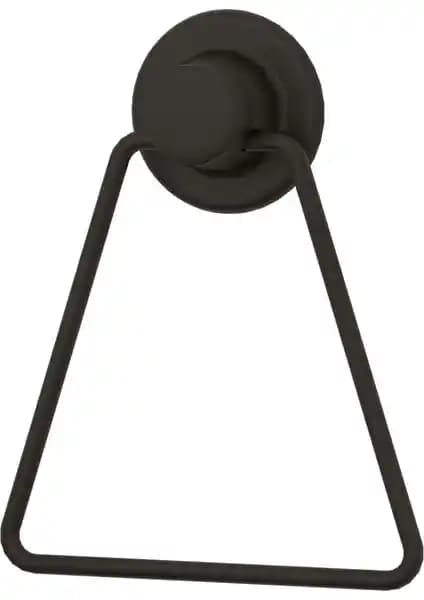 Delme Vida Gerektirmeyen Vakumlu Üçgen Havluluk Siyah Modern Tasarım