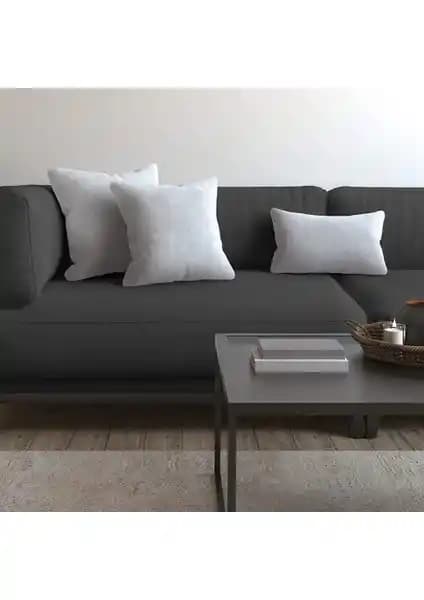 Demor Home Soft Series Kar Beyazı Kırlent ve Yastık Kılıfı: Şıklık ve Konforun Buluşması