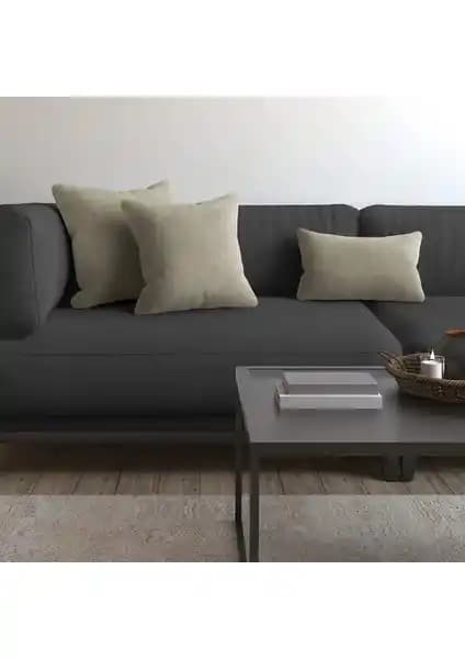 Demor Home Soft Serisi Sis Bulutu Rengi Kırlent Kılıfı Estetik ve Kullanışlı Tasarım
