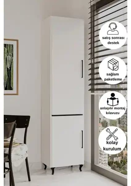 Dewoody Kombi Dolabı 208 cm Boy Geniş ve Şık Modern Depolama Çözümü