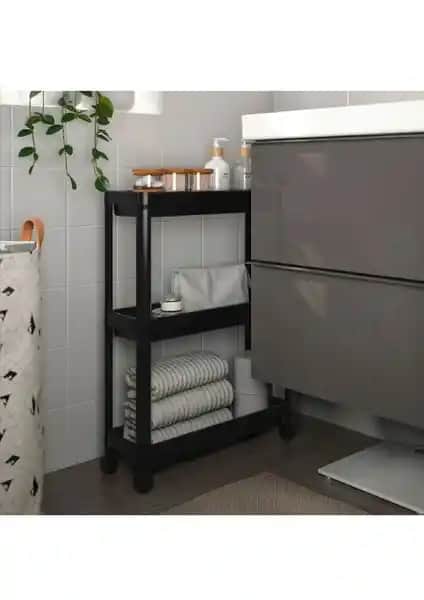 DEYHOME Vesken Tekerlekli Raf Ünitesi: Modern ve Pratik Çözüm Small Alanlar İçin