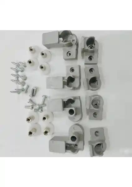 Diyar Duş 1 Sabit 2 Kayar Plastik Camlı ve Plastik Kabinlere Uyumlu Tekerlek Takımı