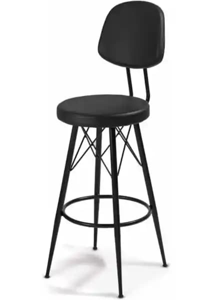 Dolce Siyah Modern Bar Mutfak Sandalyesi - Estetik ve Fonksiyonellik Öne Çıkaran Tasarım