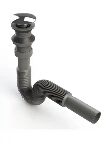 Donau 321-325 Pop-Up Körüklü Lavabo Sifonu Modern ve Pratik Banyo Çözümünüz