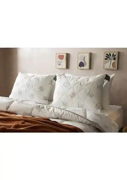 Duvetta Kapitone Kılıflı Yün Boncuk Yastık: Doğal ve Konforlu Uyku Deneyimi Sağlar