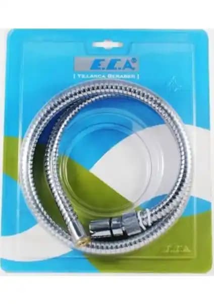 E.C.A Krom 150 cm Duş Hortumu Dayanıklı ve Estetik Tasarımıyla Banyo Dekorunu Tamamlar