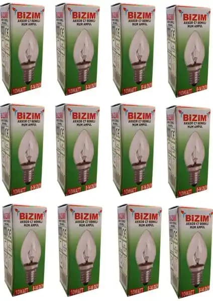 E14 Duy Tuz Lambası Ampülü 12'li Set ile Atmosferinizi Yenilemenin En Güzel Yolu