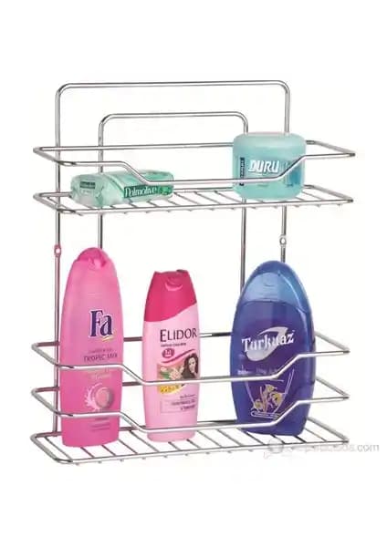 Ece Metal İki Raflı Şampuanlık Modern ve Dayanıklı Tasarımıyla Banyonuza Şıklık Katar