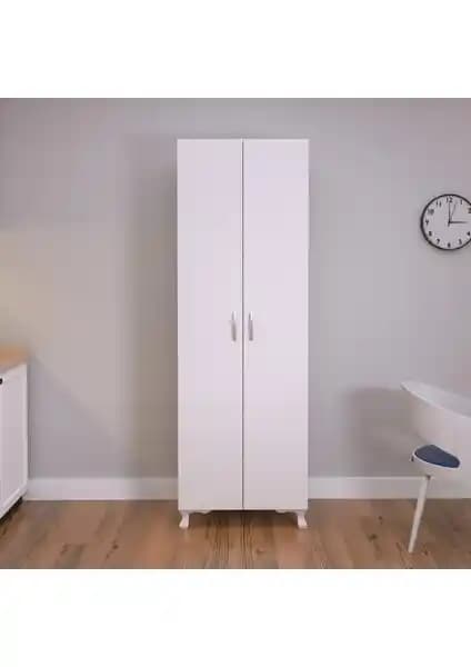 Eco Room Arina 2 Kapaklı 8 Raflı Çok Amaçlı Dolap Modern ve Fonksiyonel Tasarım