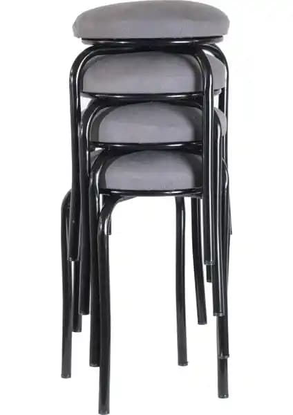 Ekip Metal Siyah Ayaklı Tabure: Modern Tasarım ve Dayanıklılık Sunan Oturma Çözümü